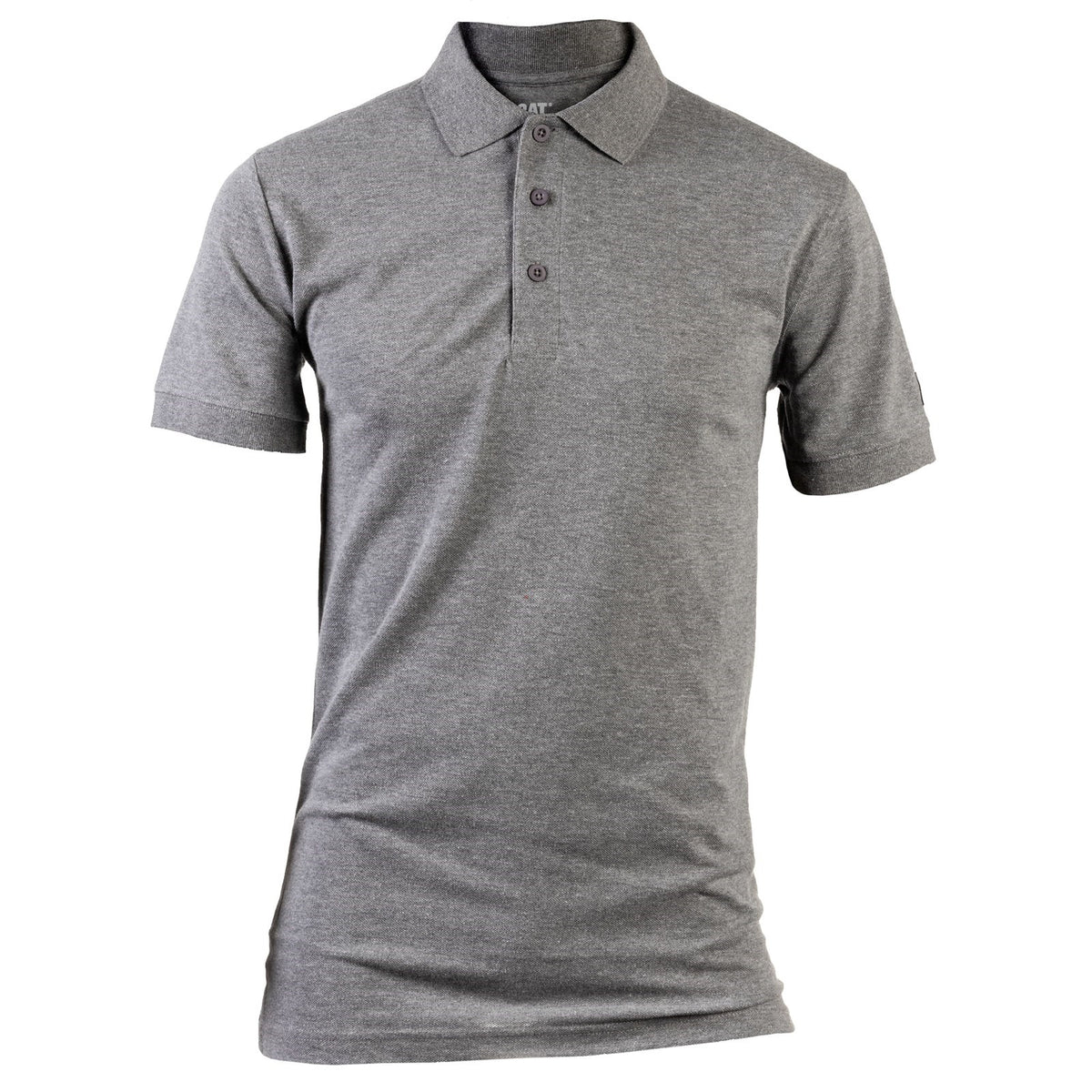 Caterpillar Mens Essentials Polo Shirt Dark Heather Grey