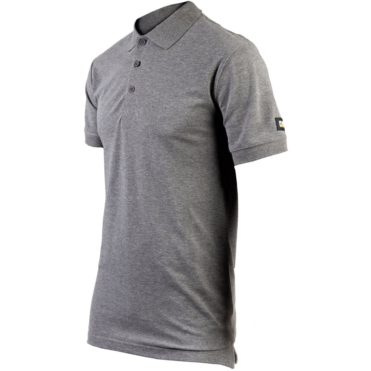 Caterpillar Mens Essentials Polo Shirt Dark Heather Grey