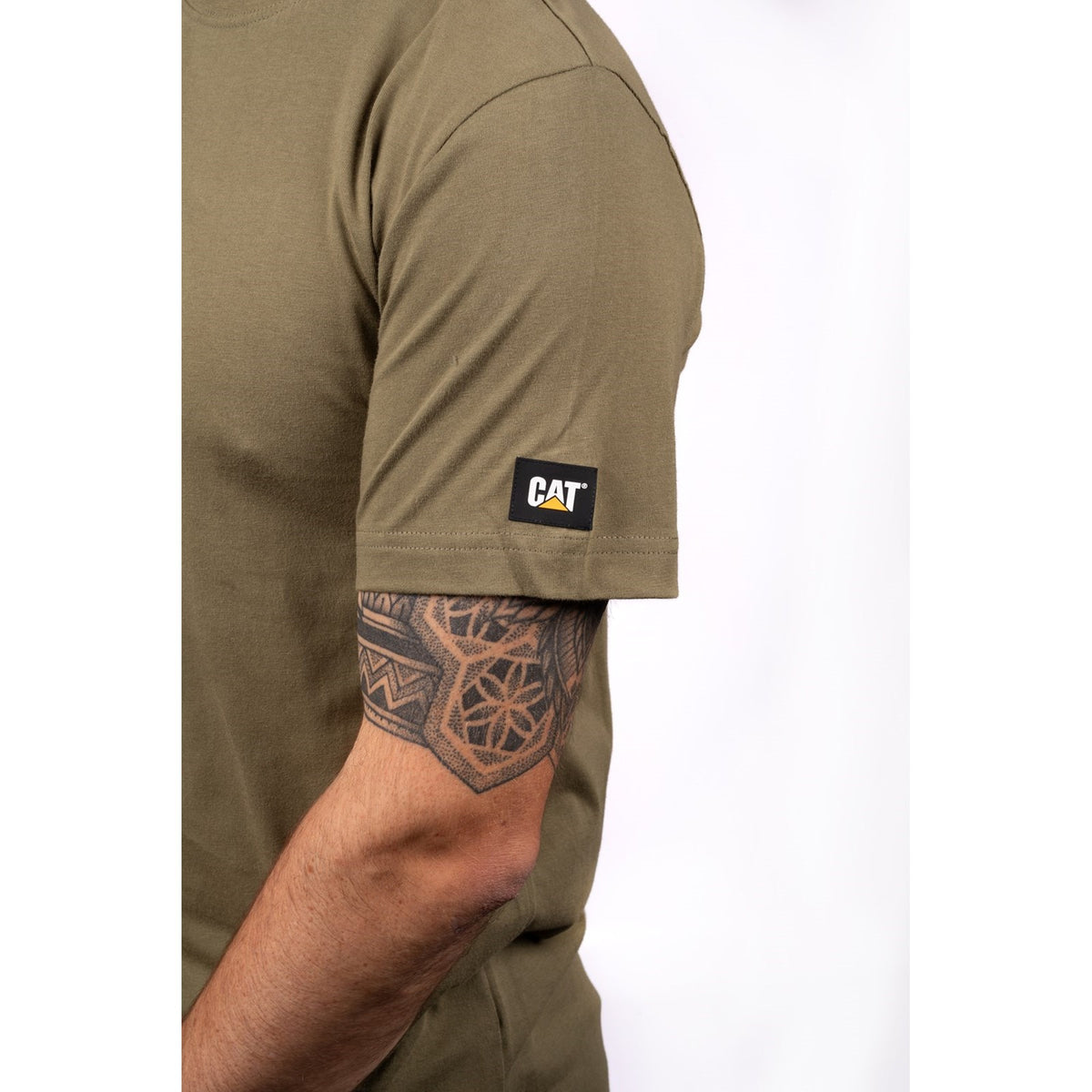 Caterpillar Mens Essentials Short-sleeve T-shirt Marsh