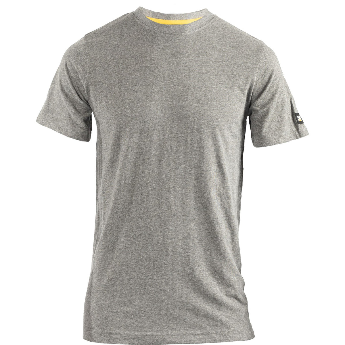 Caterpillar Mens Essentials Short-sleeve T-shirt Dark Heather Grey