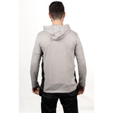 Caterpillar Mens Coolmax Quarter Zip Hoodie Heather Grey