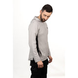 Caterpillar Mens Coolmax Quarter Zip Hoodie Heather Grey
