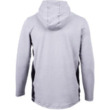 Caterpillar Mens Coolmax Quarter Zip Hoodie Heather Grey