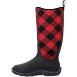Muck Boots Womens Hale Tall Wellington Black/Buffalo Plaid