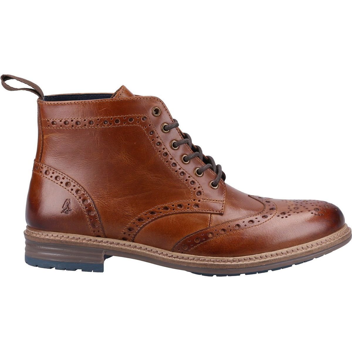 Hush Puppies Mens Joshua Brogue Boot Tan