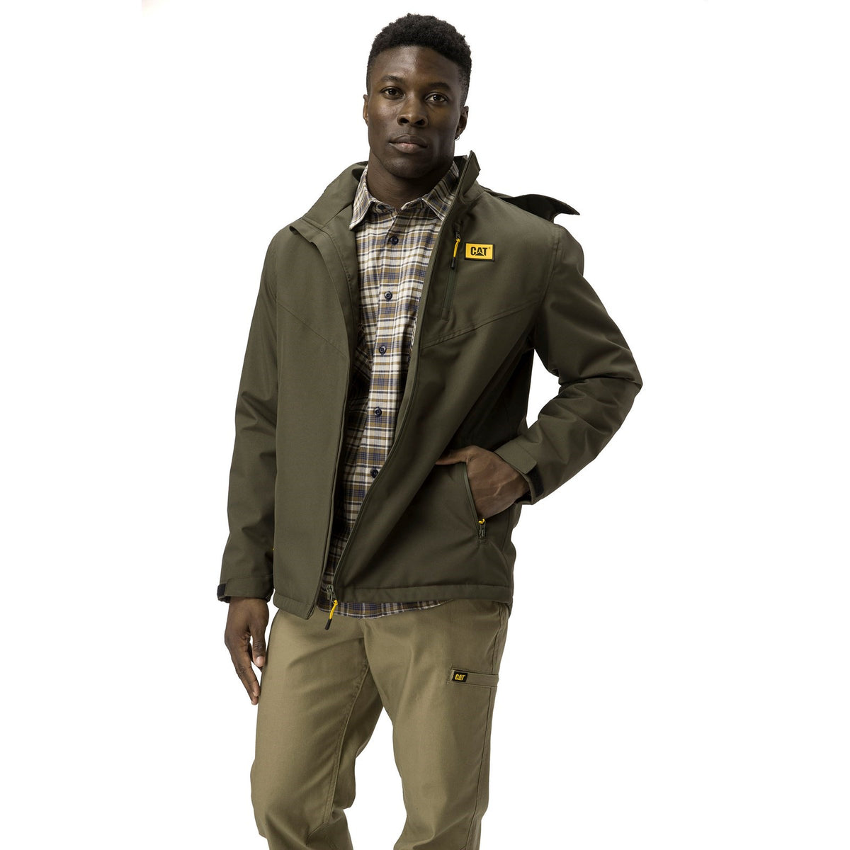 Caterpillar Mens Lightweight Insulated Jacket Moss