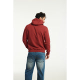 Caterpillar Mens Trademark Banner Hooded Sweatshirt Brick