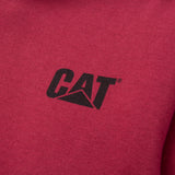 Caterpillar Mens Trademark Banner Hooded Sweatshirt Brick