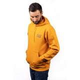 Caterpillar Mens Trademark Banner Hooded Sweatshirt Yellow