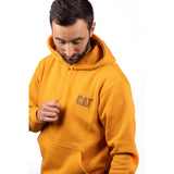 Caterpillar Mens Trademark Banner Hooded Sweatshirt Yellow