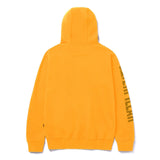 Caterpillar Mens Trademark Banner Hooded Sweatshirt Yellow