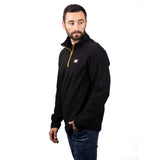 Caterpillar Mens Cat Microfleece Quarter Zip Black/Yellow