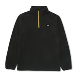 Caterpillar Mens Cat Microfleece Quarter Zip Black/Yellow