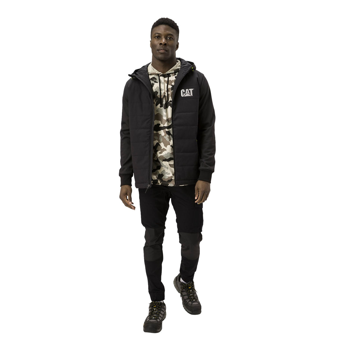 Caterpillar Mens Tech Hybrid Jacket Black