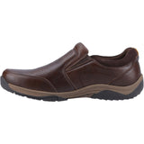 Hush Puppies Mens Donald Slip On Shoe Coffee