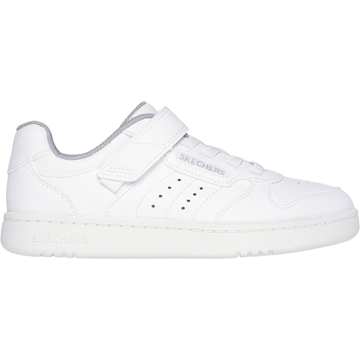Skechers Junior Boys Quick Street Trainer White
