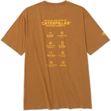 Caterpillar Mens Graphic Tee Bronze