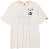 Caterpillar Mens Graphic Tee Vanilla