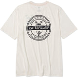 Caterpillar Mens Graphic Tee Vanilla