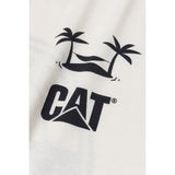 Caterpillar Mens Graphic Tee Vanilla