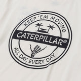 Caterpillar Mens Graphic Tee Vanilla