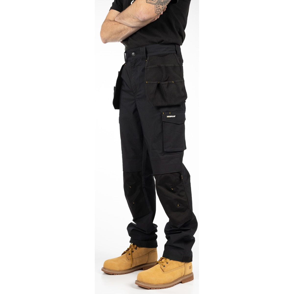 Caterpillar Mens Nexus Holster Stretch Pocket Trouser 32R-Black