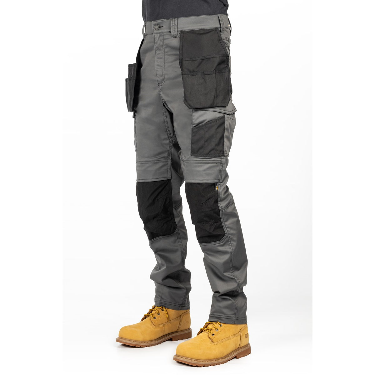 Caterpillar Mens Essential Knee Pocket Stretch Holster Trouser 32R-Dark Shadow