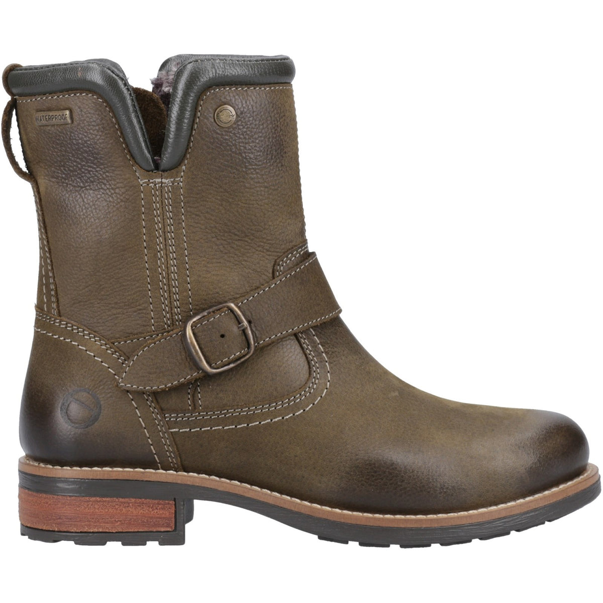 Cotswold Womens Kinsham Ankle Boots Khaki