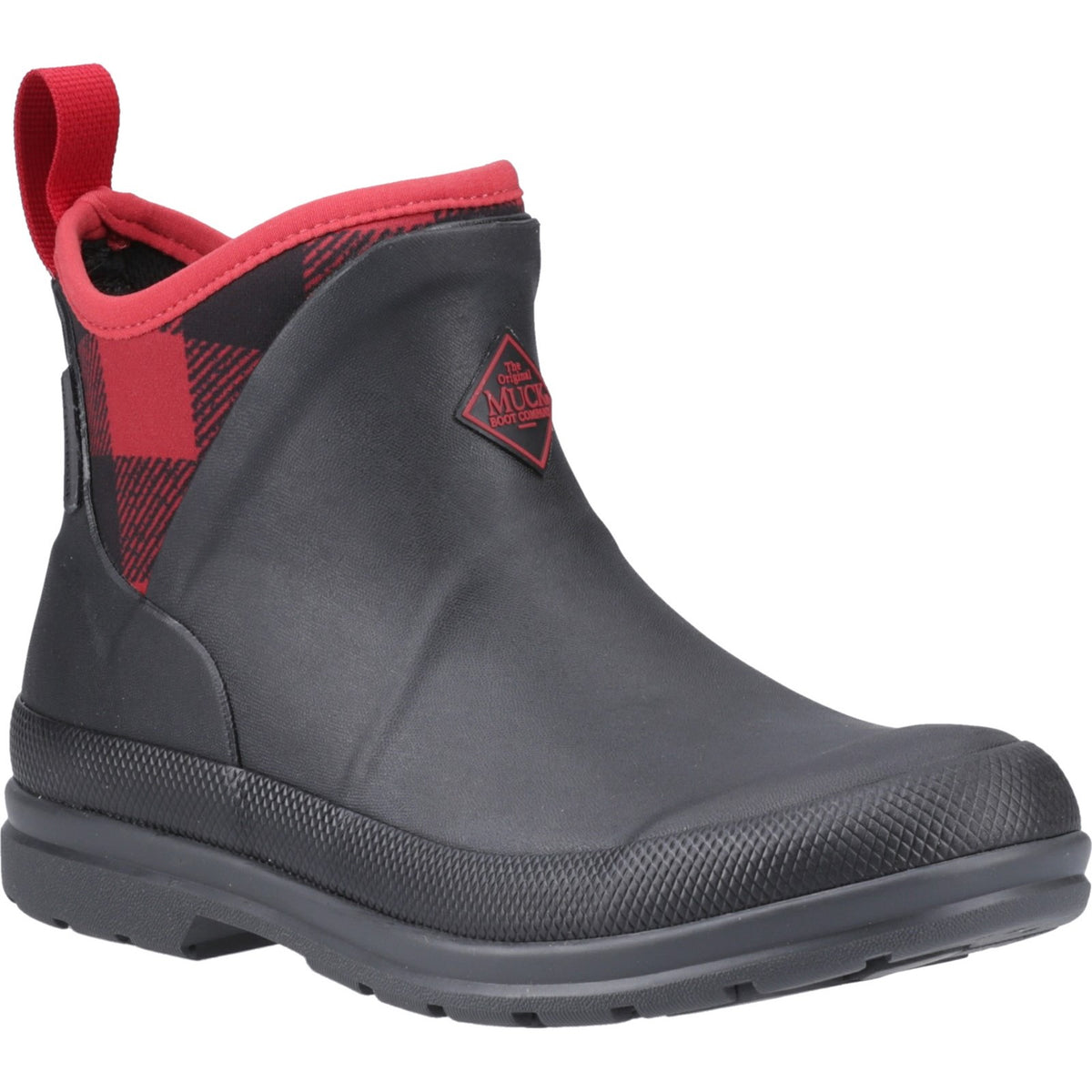 Muck Boots Womens Originals Ankle Boot Black/Buffalo Plaid