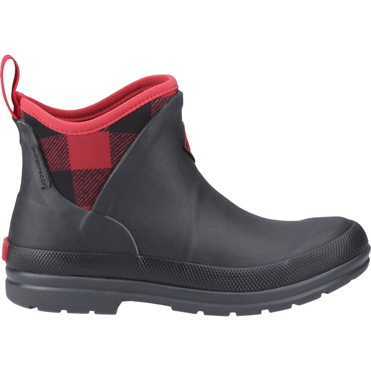 Muck Boots Womens Originals Ankle Boot Black/Buffalo Plaid