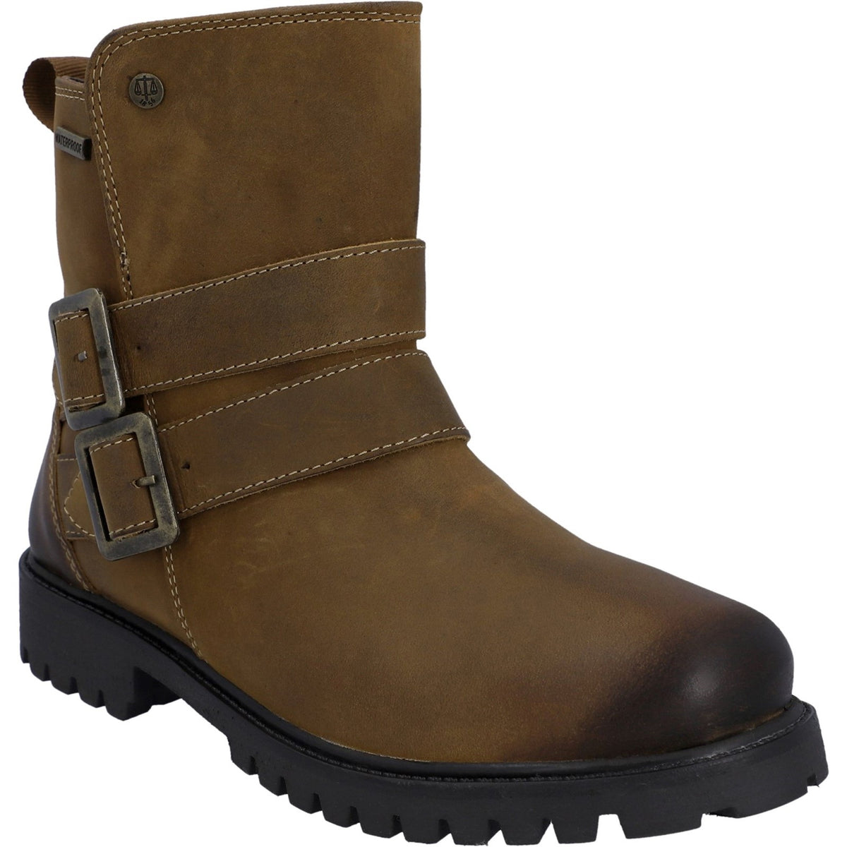 Hunter Womens Ness Ankle Boot Dark Tan
