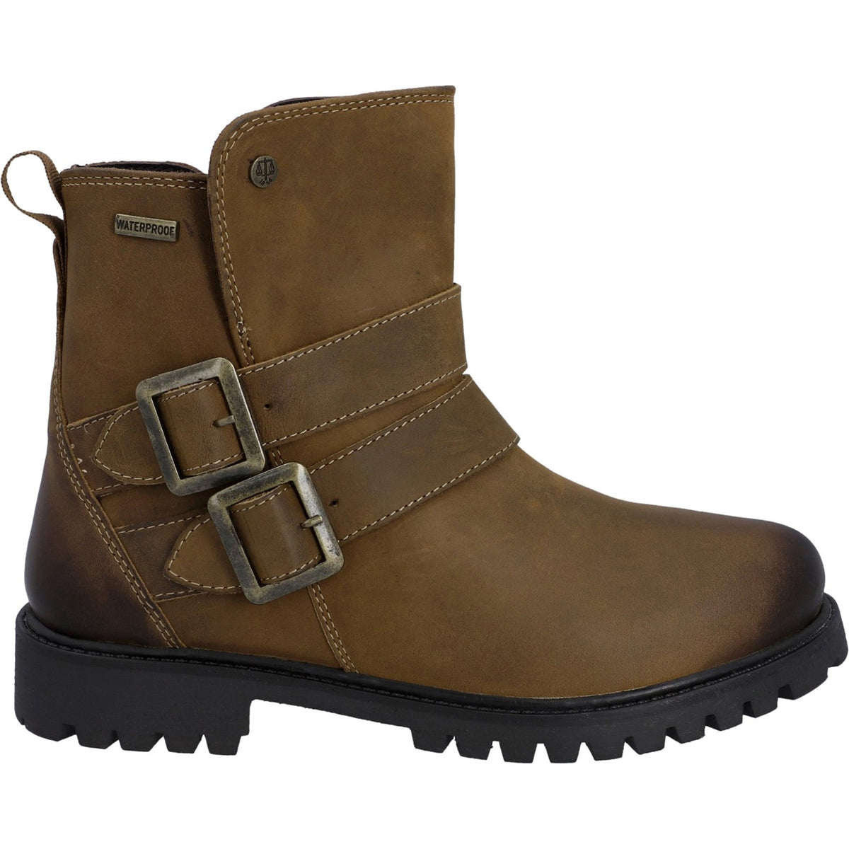 Hunter Womens Ness Ankle Boot Dark Tan