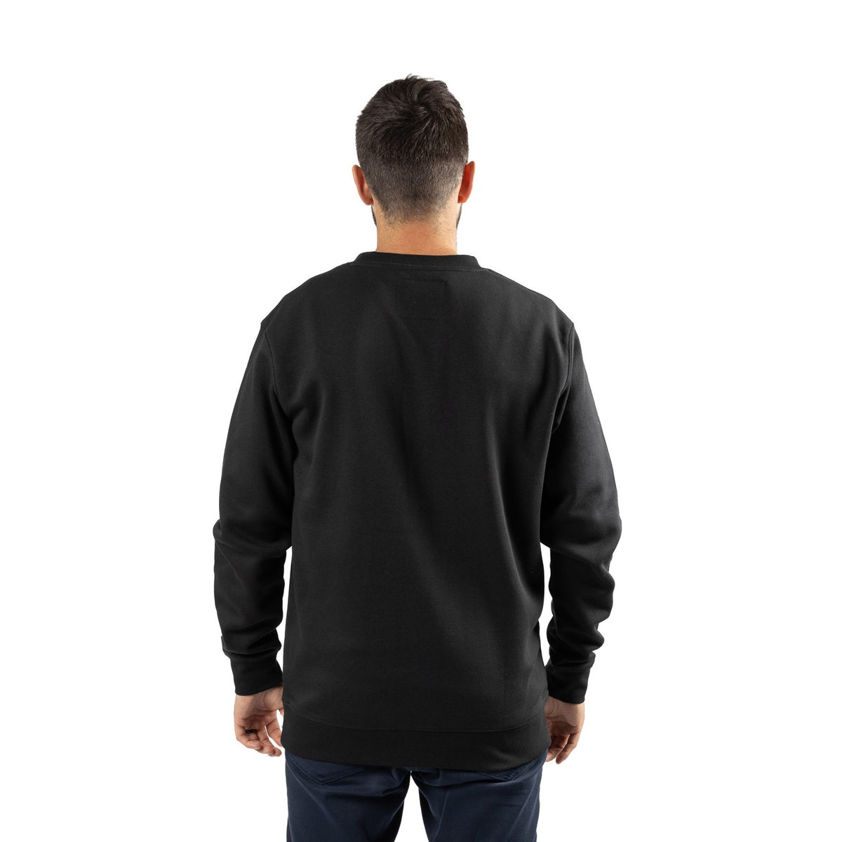 Caterpillar Mens Midweight Crewneck Sweatshirt Black