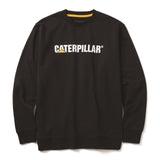Caterpillar Mens Midweight Crewneck Sweatshirt Black