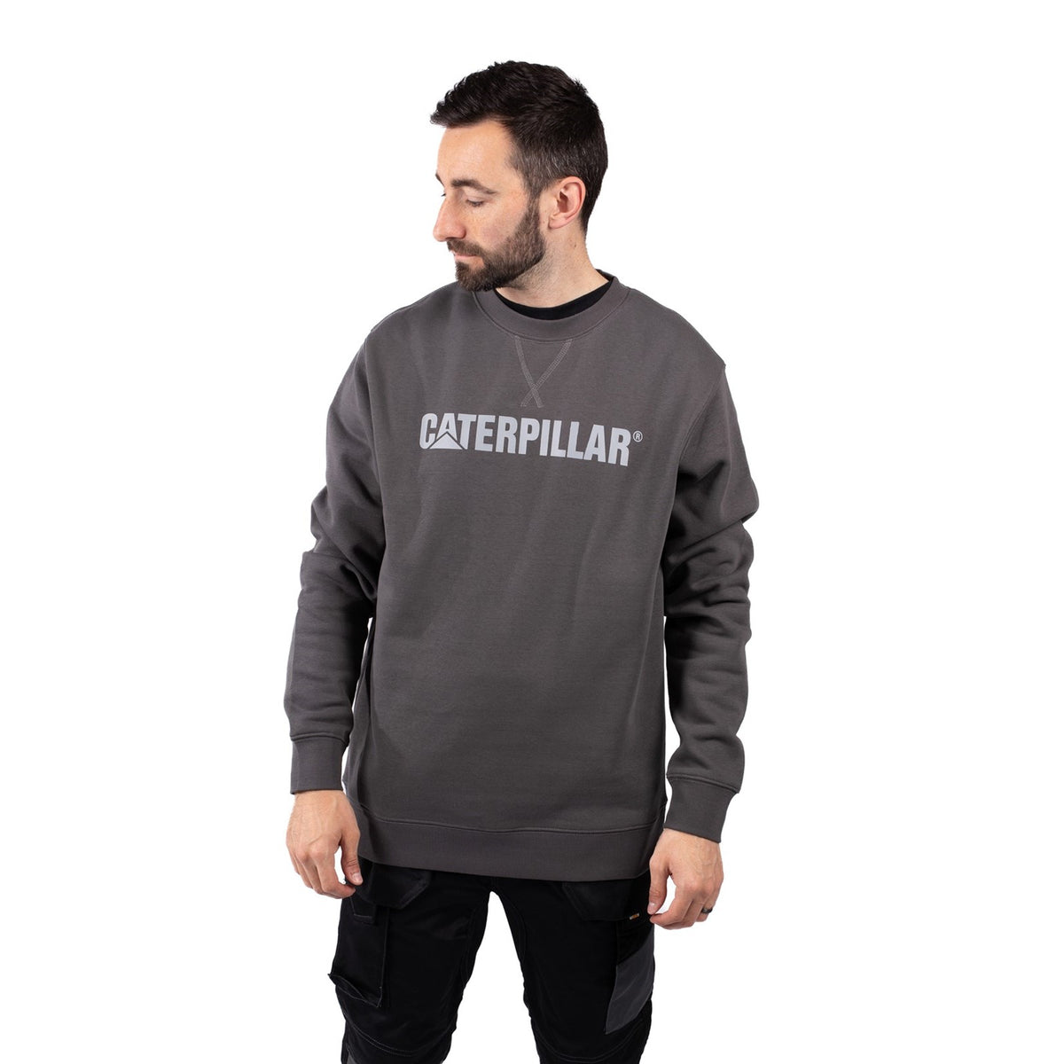 Caterpillar Mens Midweight Crewneck Sweatshirt Magnet