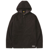 Caterpillar Mens Hooded Sherpa Lined Jacket Black