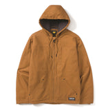 Caterpillar Mens Hooded Sherpa Lined Jacket Bronze