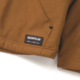 Caterpillar Mens Hooded Sherpa Lined Jacket Bronze