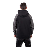 Caterpillar Mens Raglan Hooded Sweatshirt Black/Magnet