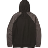 Caterpillar Mens Raglan Hooded Sweatshirt Black/Magnet