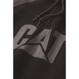 Caterpillar Mens Raglan Hooded Sweatshirt Black/Magnet