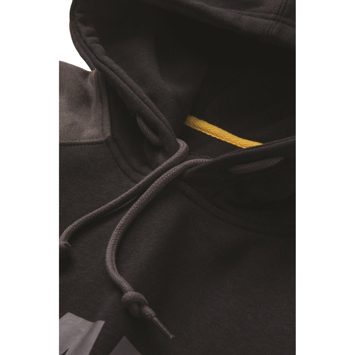 Caterpillar Mens Raglan Hooded Sweatshirt Black/Magnet