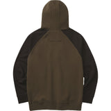 Caterpillar Mens Raglan Hooded Sweatshirt Army Moss/Black