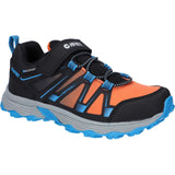 Hi-Tec Kids SCRAPPY LOW WP JR Trail Shoe Black/Blue Danube/Flame