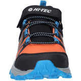 Hi-Tec Kids SCRAPPY LOW WP JR Trail Shoe Black/Blue Danube/Flame