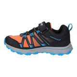 Hi-Tec Junior Kids SCRAPPY LOW WP JR Trail Shoe Black/Blue Danube/Flame