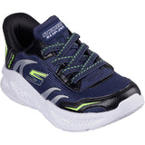 Skechers Junior Boys Meteor-Lights Brisk-Beams Trainers Navy/Black