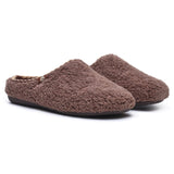 Hush Puppies Womens Good Slipper Teddy Mule Chocolate