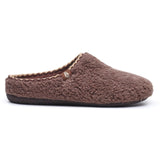Hush Puppies Womens Good Slipper Teddy Mule Chocolate