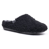Hush Puppies Womens Good Slipper Teddy Mule Black
